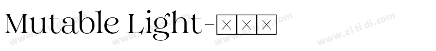 Mutable Light字体转换